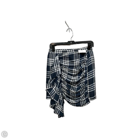 Skirt Mini & Short By Zara Women In Plaid Pattern, Size: 4