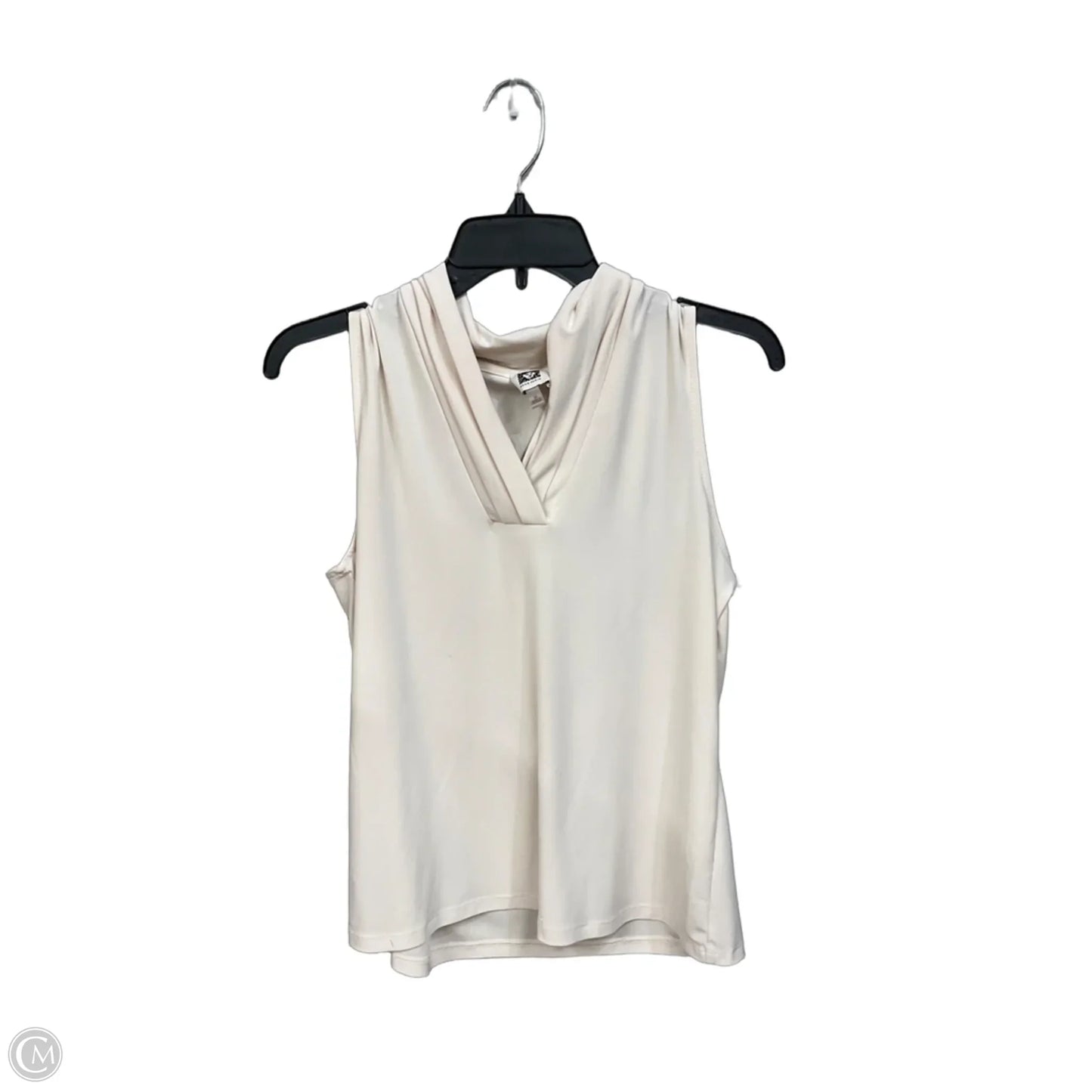 Top Sleeveless By Anne Klein In Beige, Size: M