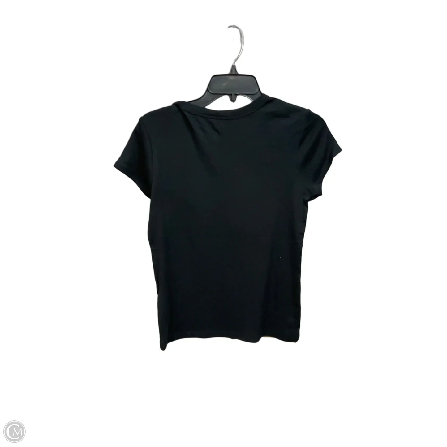 Top Short Sleeve Basic By Mossimo In Black, Size: M