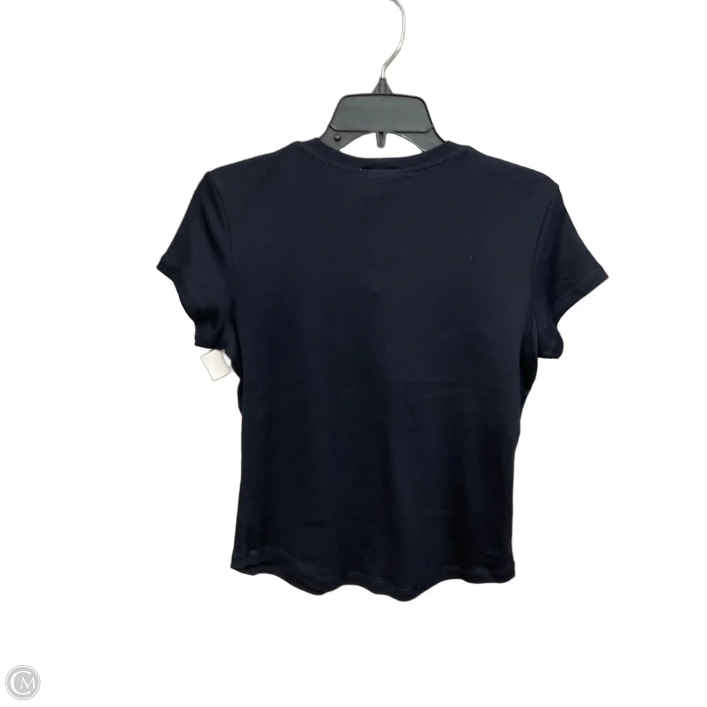 Top Short Sleeve Basic By Talbots In Black, Size: S