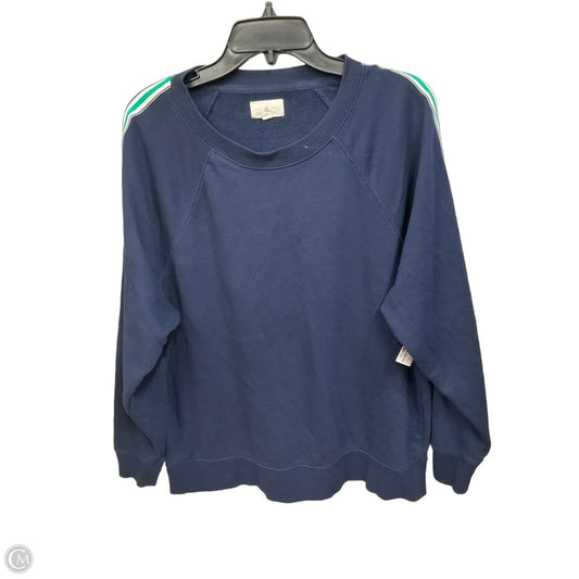Sweatshirt Crewneck By Lou And Grey In Navy, Size: M