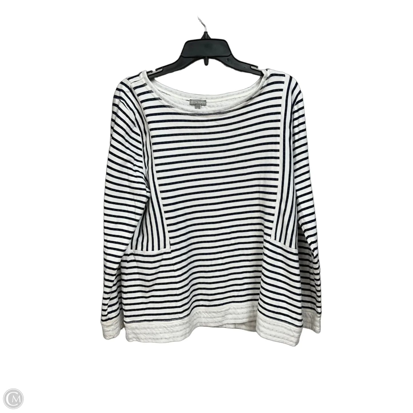 Top Long Sleeve By Talbots In Striped Pattern, Size: Xl