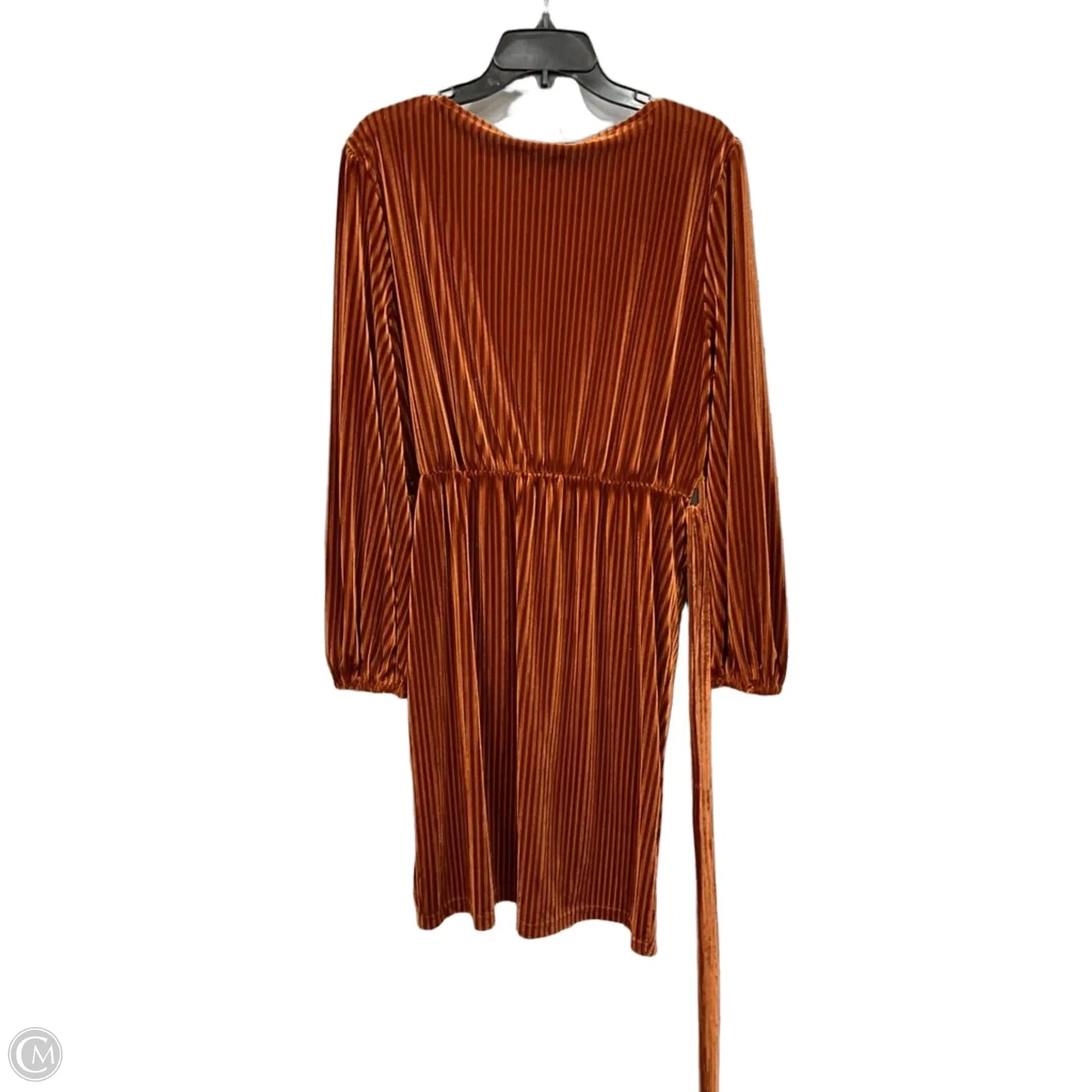 Dress Casual Midi By Simplee In Bronze, Size: L