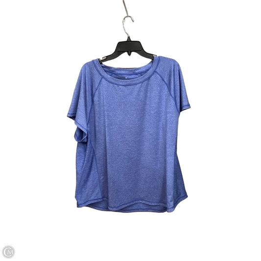 Athletic Top Short Sleeve By Talbots In Blue, Size: 3x