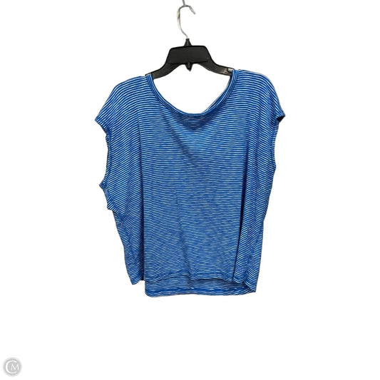 Athletic Top Short Sleeve By Talbots In Striped Pattern, Size: 3x