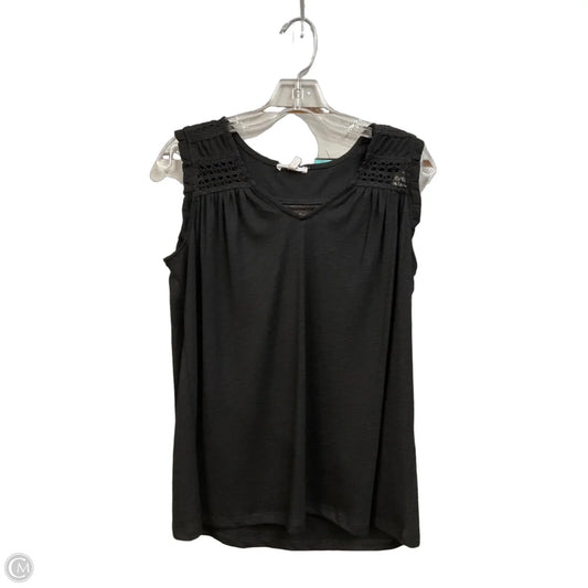 Top Sleeveless By Maurices In Black, Size: M