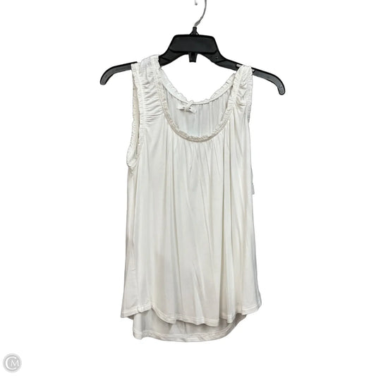 Top Sleeveless By Maurices In Cream, Size: M