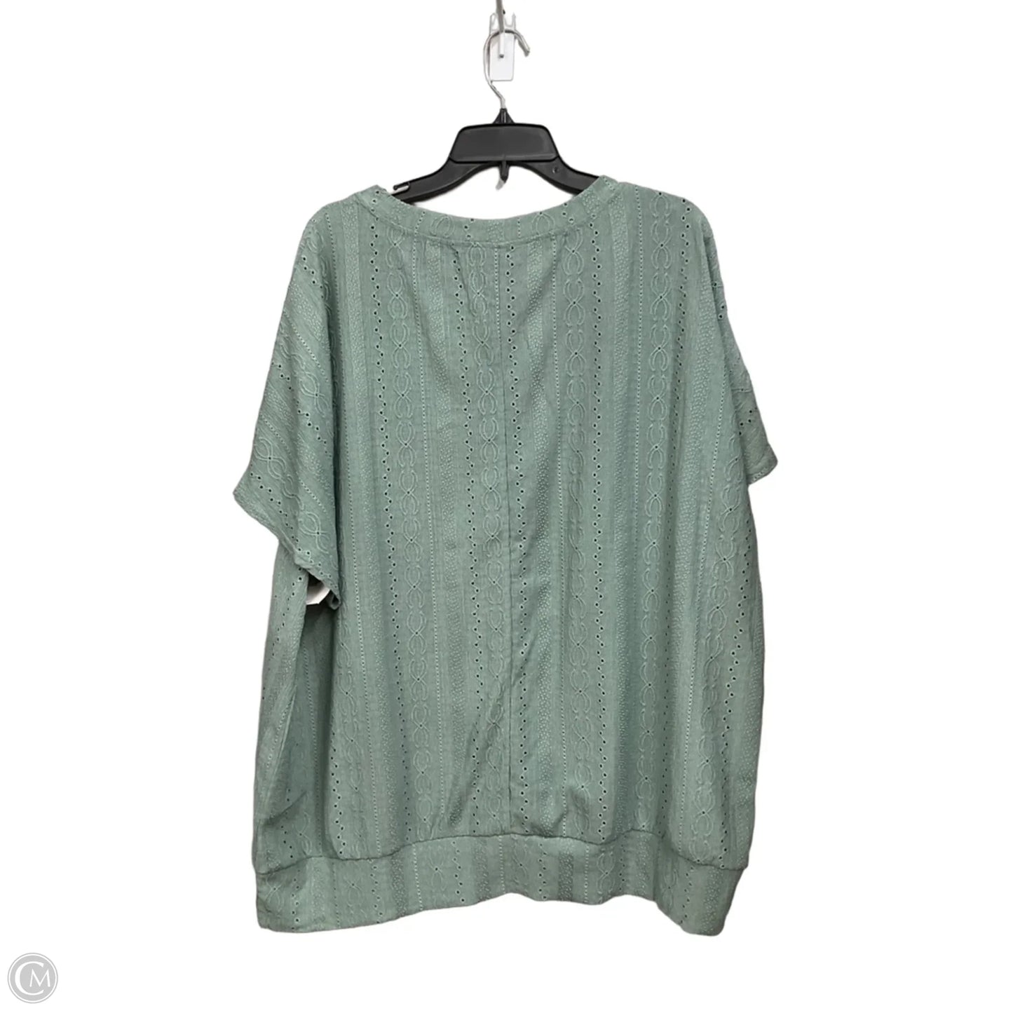 Top Short Sleeve By Bloomchic In Green, Size: Xxl