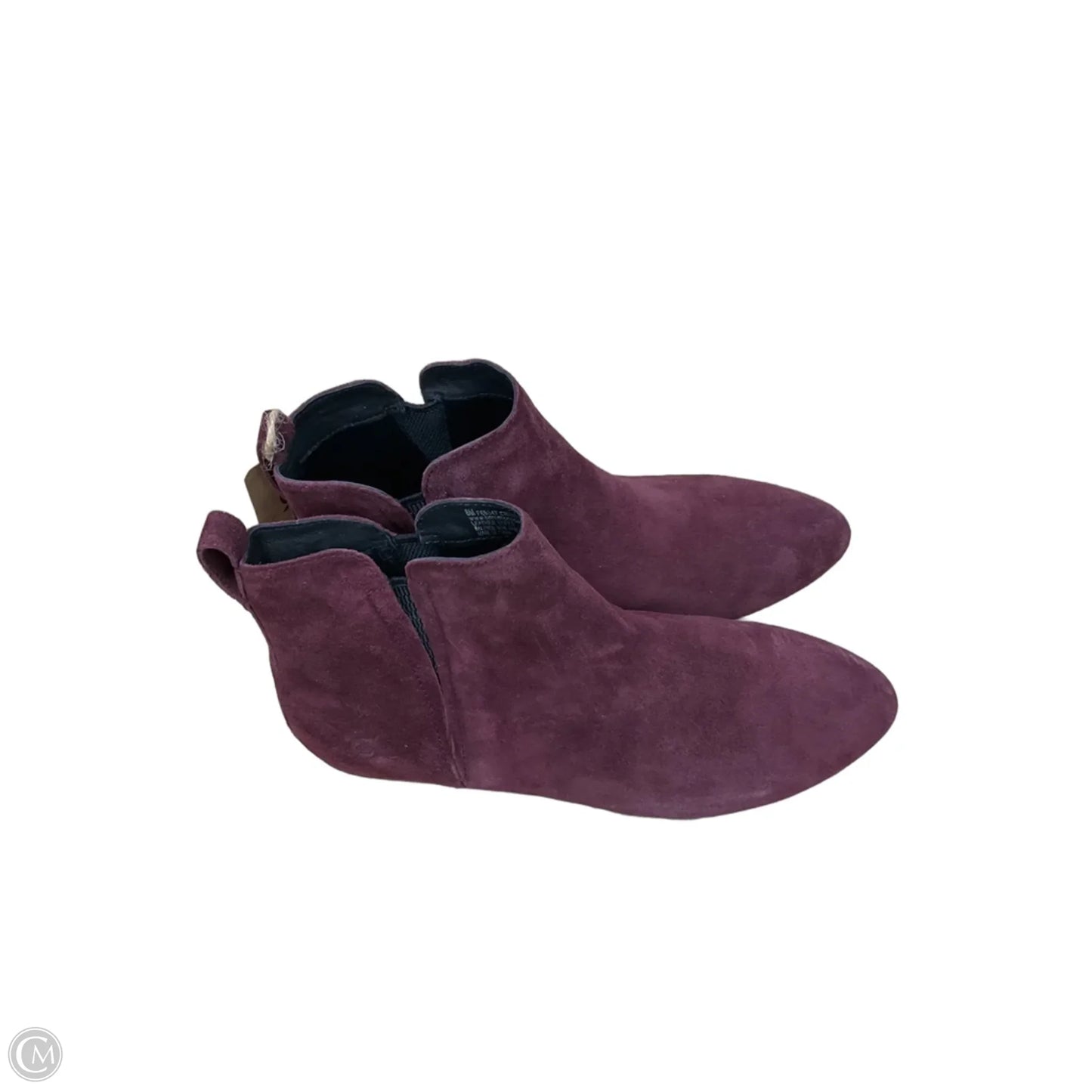 Boots Ankle Flats By Born In Maroon, Size: 8