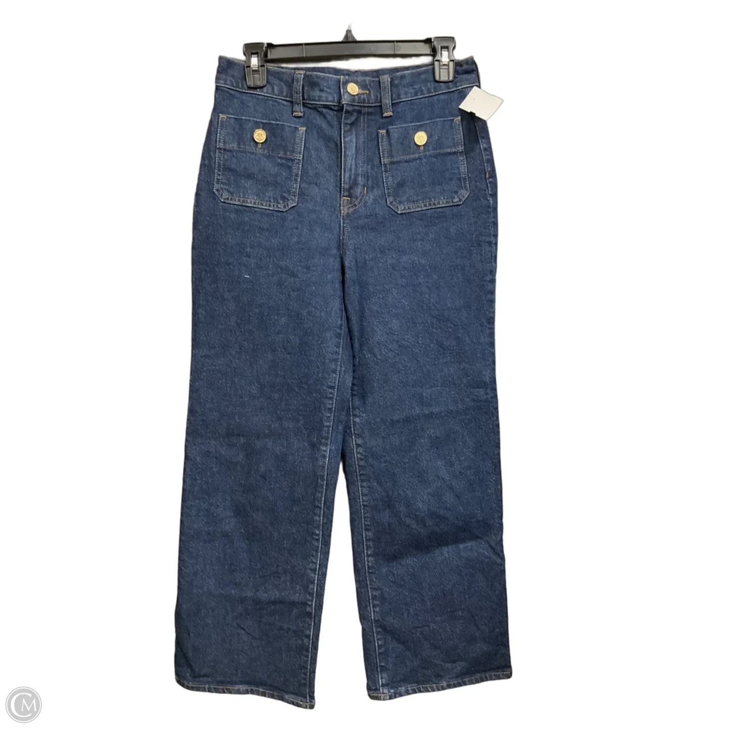 Jeans Wide Leg By J. Crew In Blue Denim, Size: 2