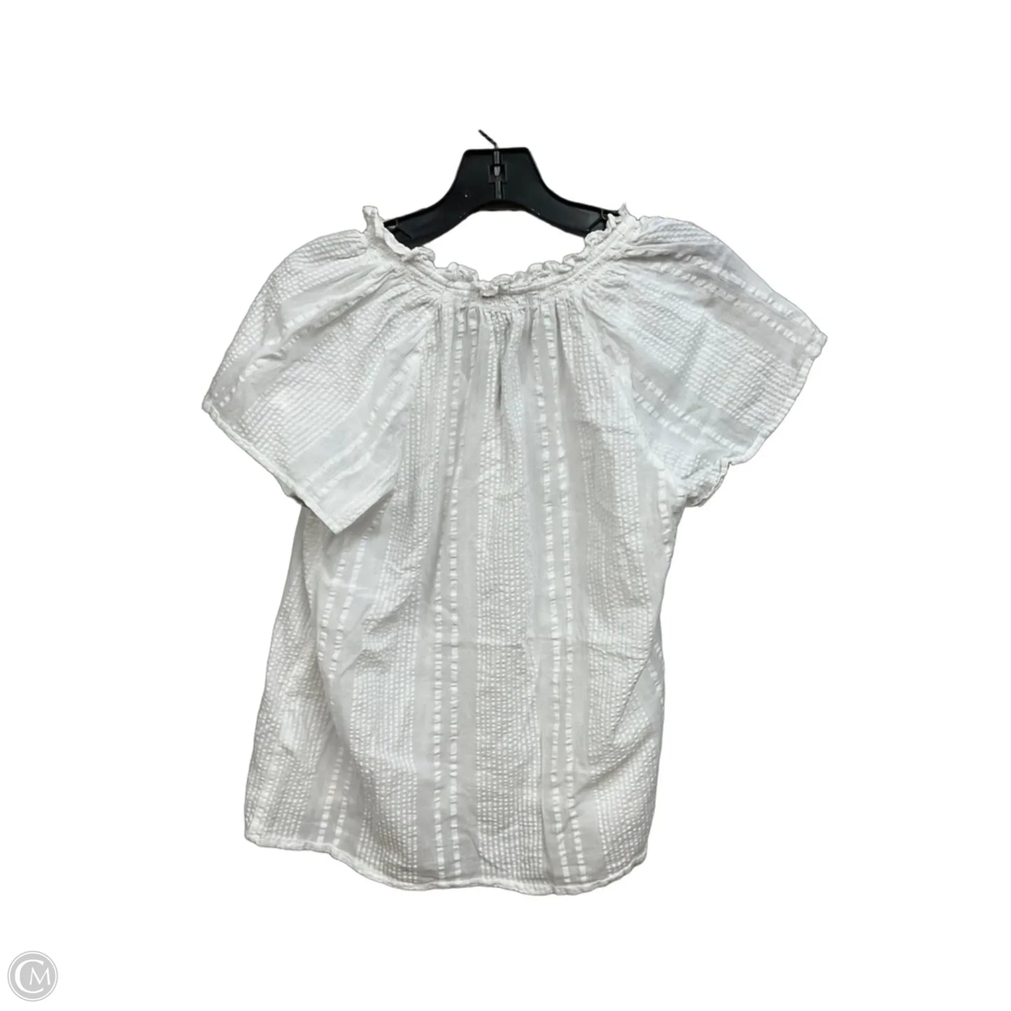 Top Short Sleeve By J. Crew In White, Size: S