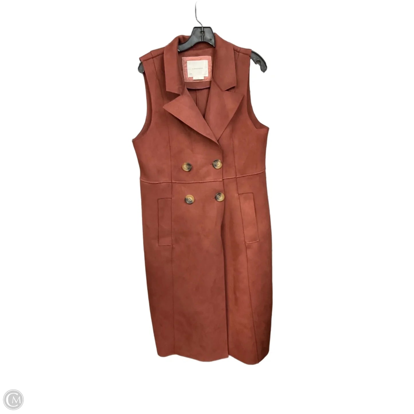 Vest Other By Anthropologie In Maroon, Size: L