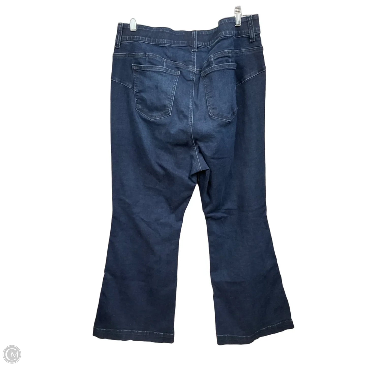 Jeans Flared By Torrid In Blue Denim, Size: 18