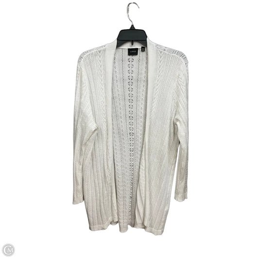 Cardigan By Cyrus In White, Size: 3x