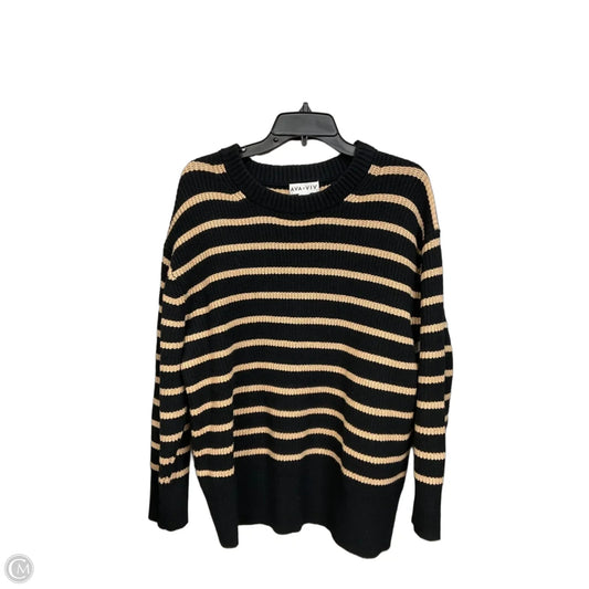 Sweater By Ava & Viv In Striped Pattern, Size: Xxl