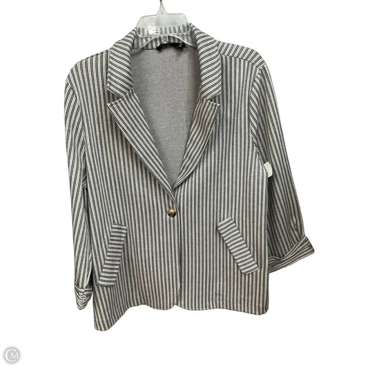 Blazer By Doe & Rae In Striped Pattern, Size: 1x