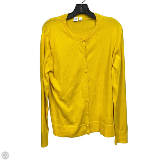 Cardigan By Gap In Yellow, Size: Xl