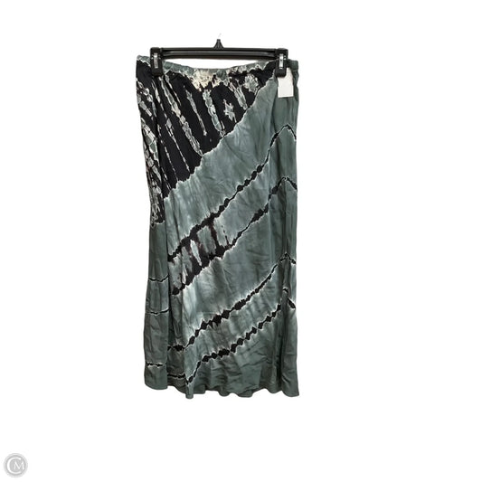 Skirt Maxi By Young Fabulous & Broke In Black & Green, Size: 12
