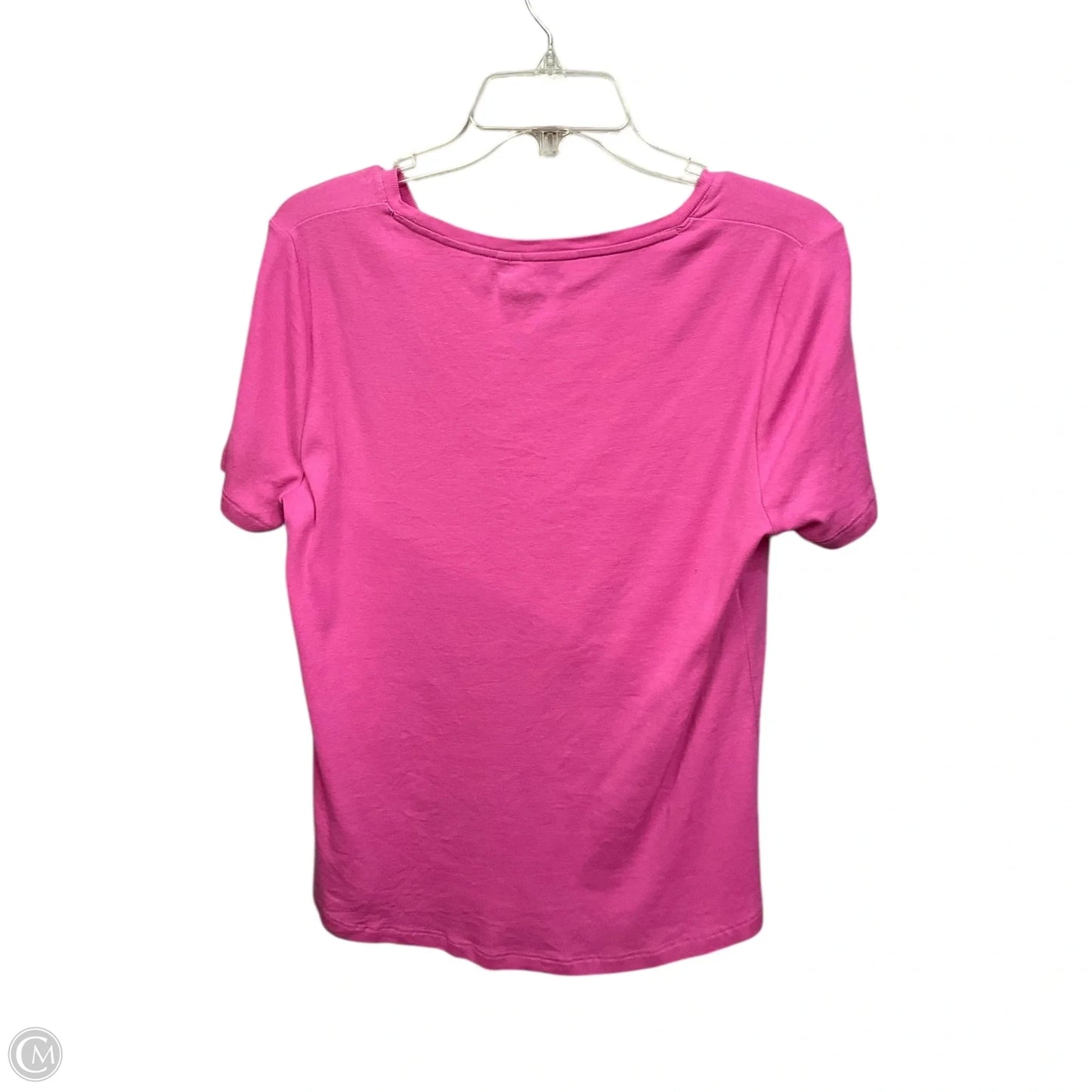 Top Short Sleeve Basic By Chicos In Pink, Size: M