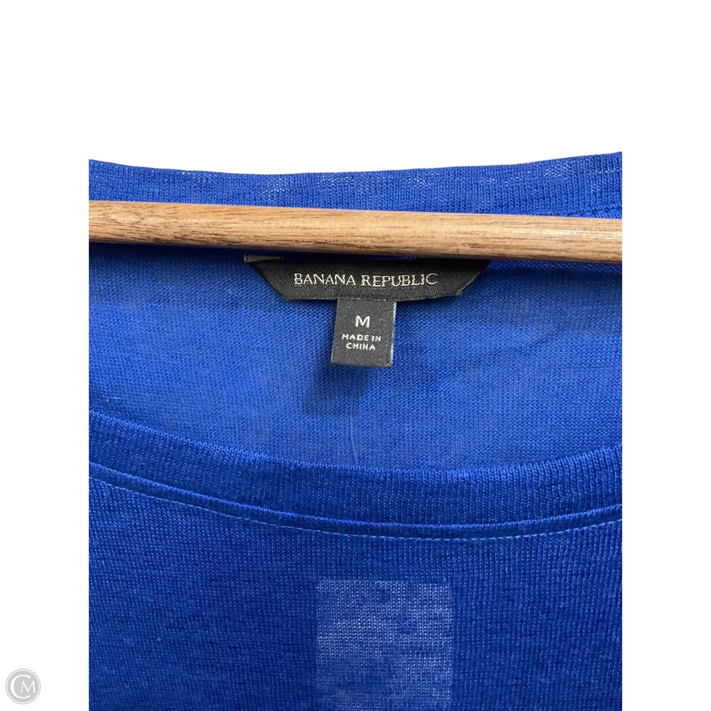 Top Long Sleeve By Banana Republic In Blue, Size: M