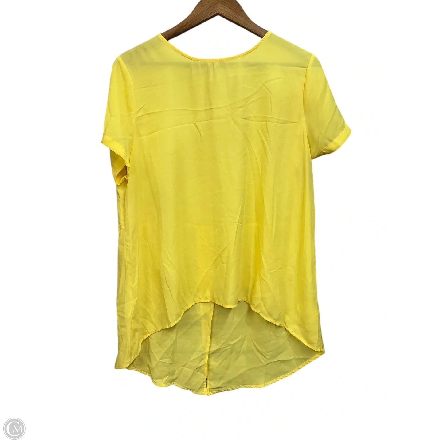 Top Short Sleeve By Meraki In Yellow, Size: Xl