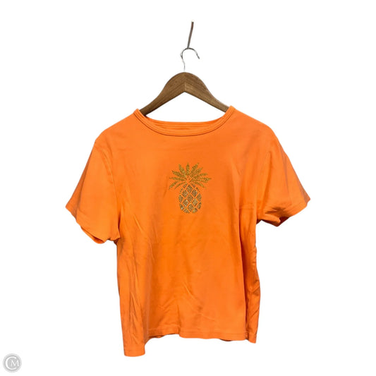 Top Short Sleeve By Clothes Mentor In Orange, Size: Xl
