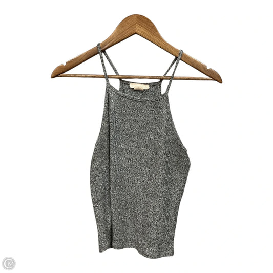 Top Sleeveless By Poetry In Grey, Size: Xl