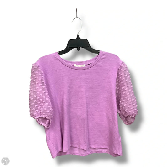 Top Short Sleeve By Clothes Mentor In Purple, Size: Xl