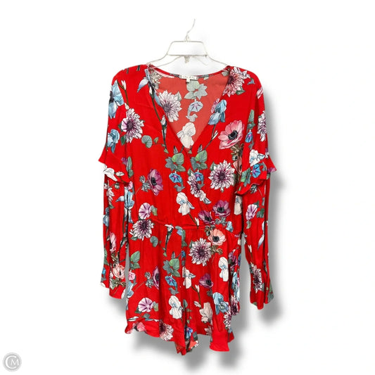 Romper By Willow & Clay In Red, Size: L