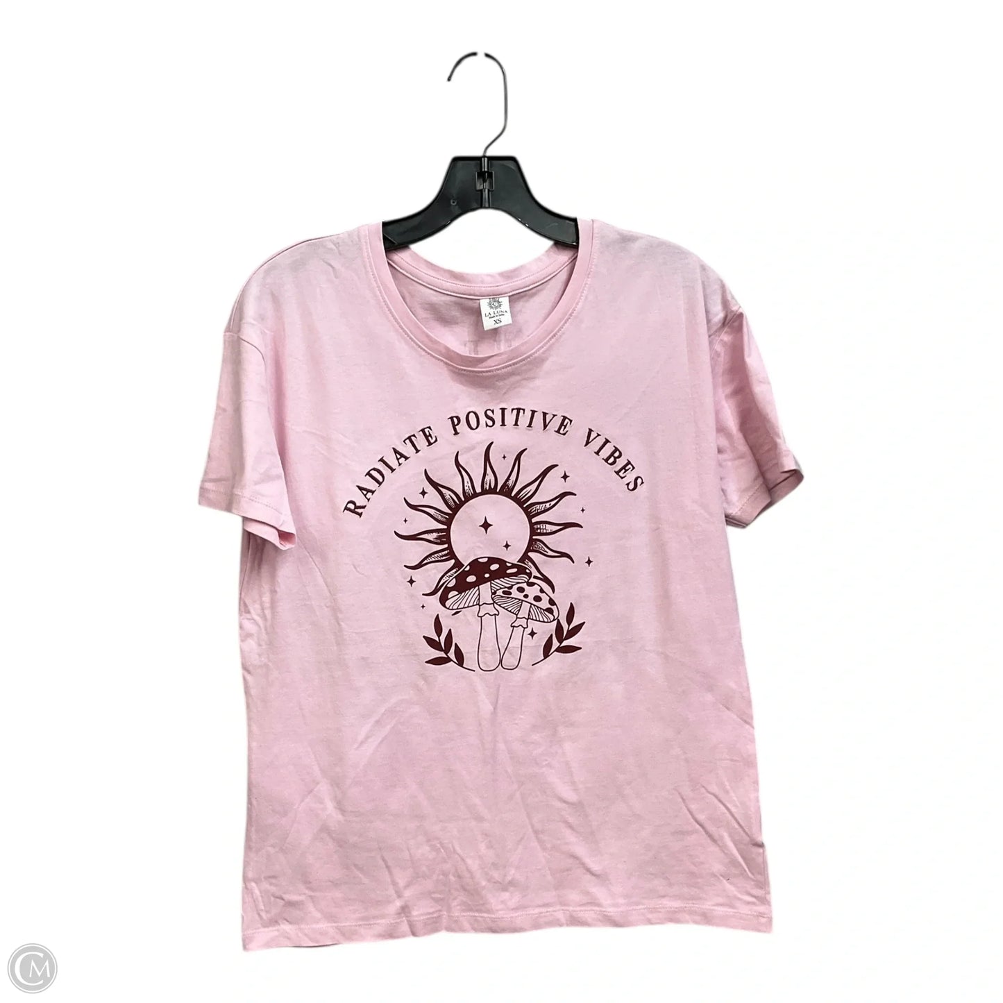 Top Short Sleeve Basic By Clothes Mentor In Pink, Size: Xs