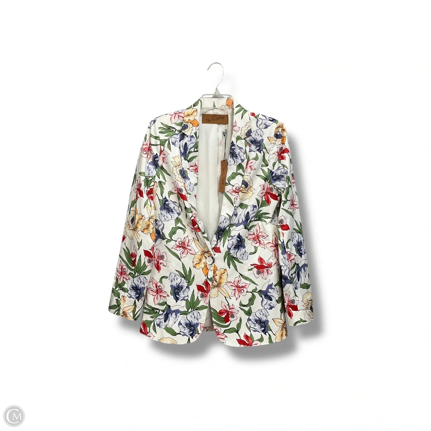 Blazer By Clothes Mentor In Floral Print, Size: M