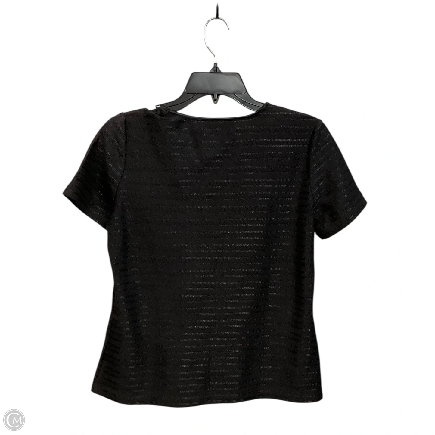 Top Short Sleeve By Sag Harbor In Black, Size: Mp