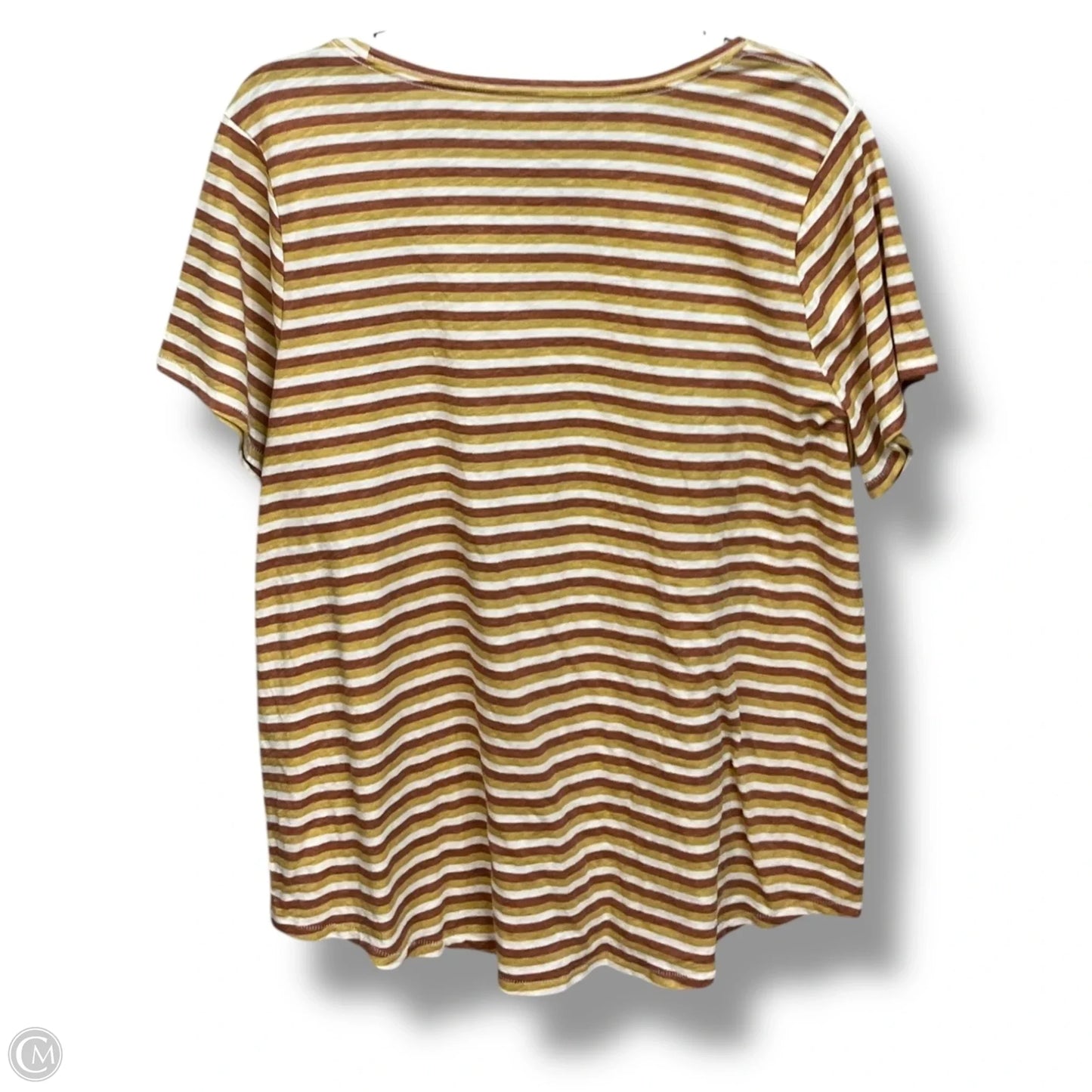 Top Short Sleeve By Sonoma In Striped Pattern, Size: Xxl