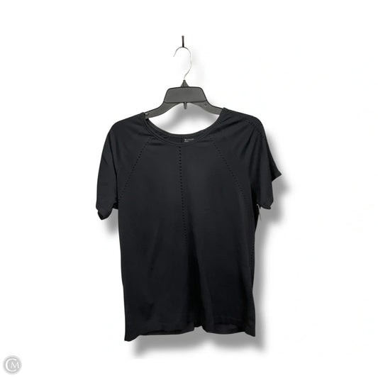 Athletic Top Short Sleeve By Athleta In Black, Size: Xl