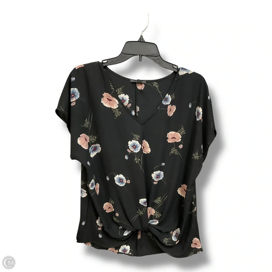 Top Short Sleeve By West Kei In Floral Print, Size: M