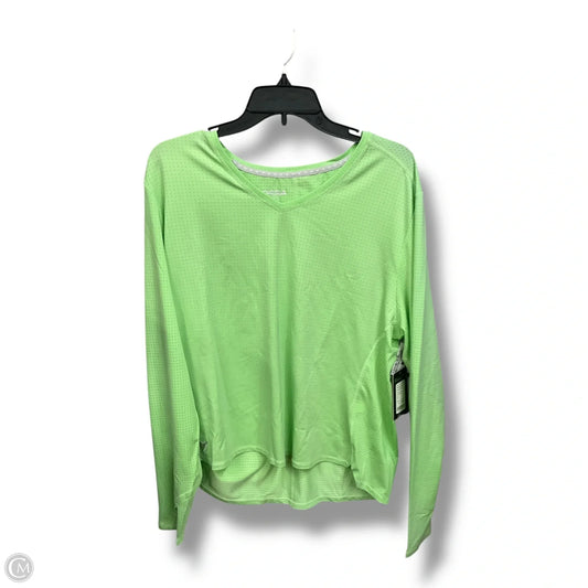 Athletic Top Long Sleeve Crewneck By Clothes Mentor In Green, Size: Xxl