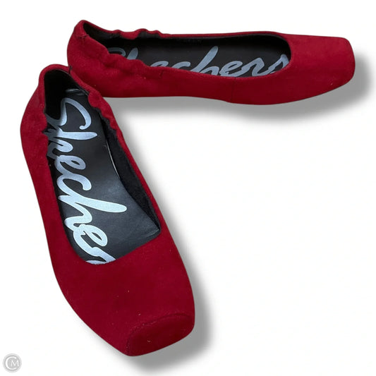 Shoes Flats By Skechers In Red, Size: 6