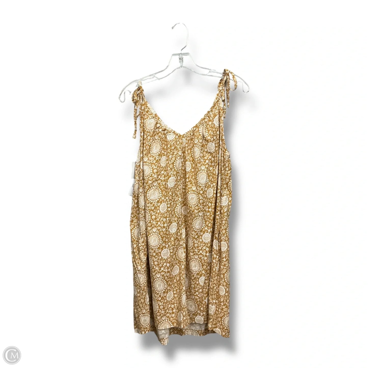 Dress Casual Short By Old Navy In Orange & White, Size: M