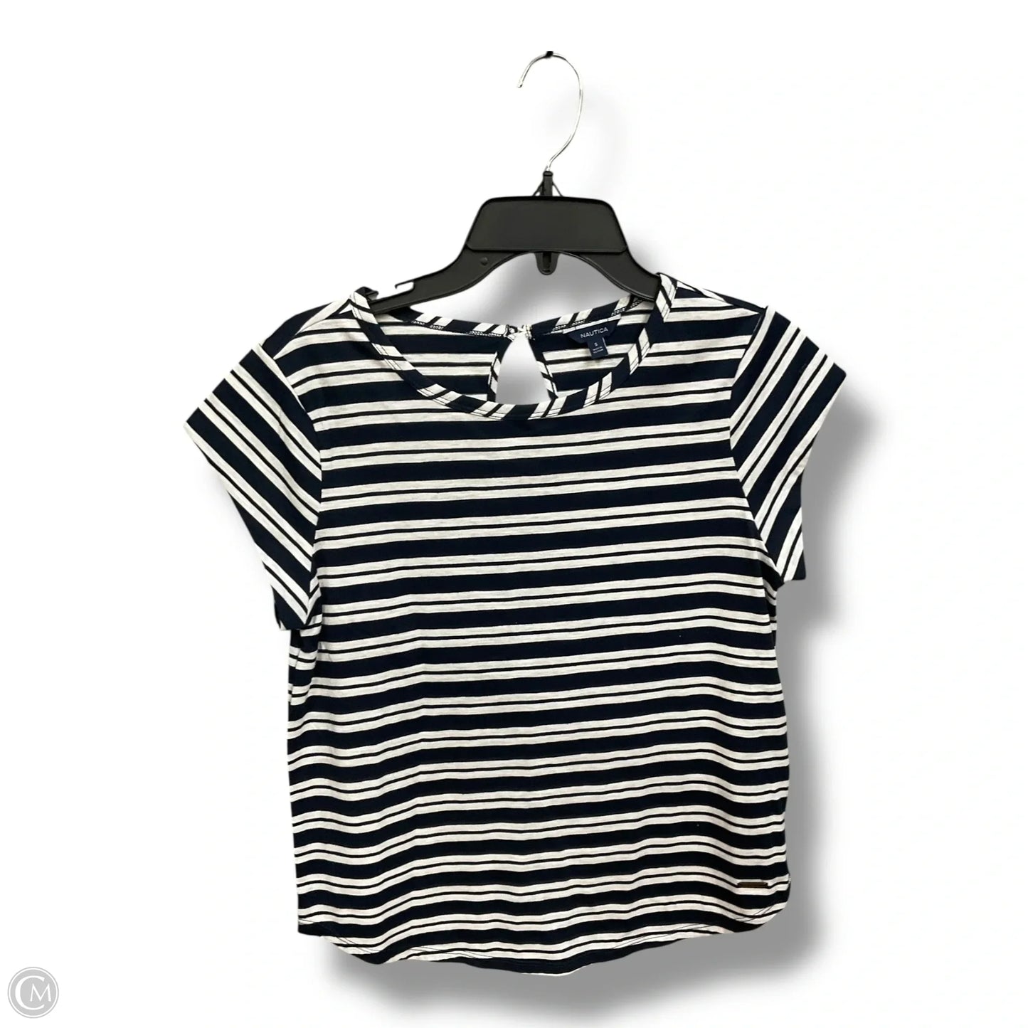 Top Sleeveless By Nautica In Striped Pattern, Size: S