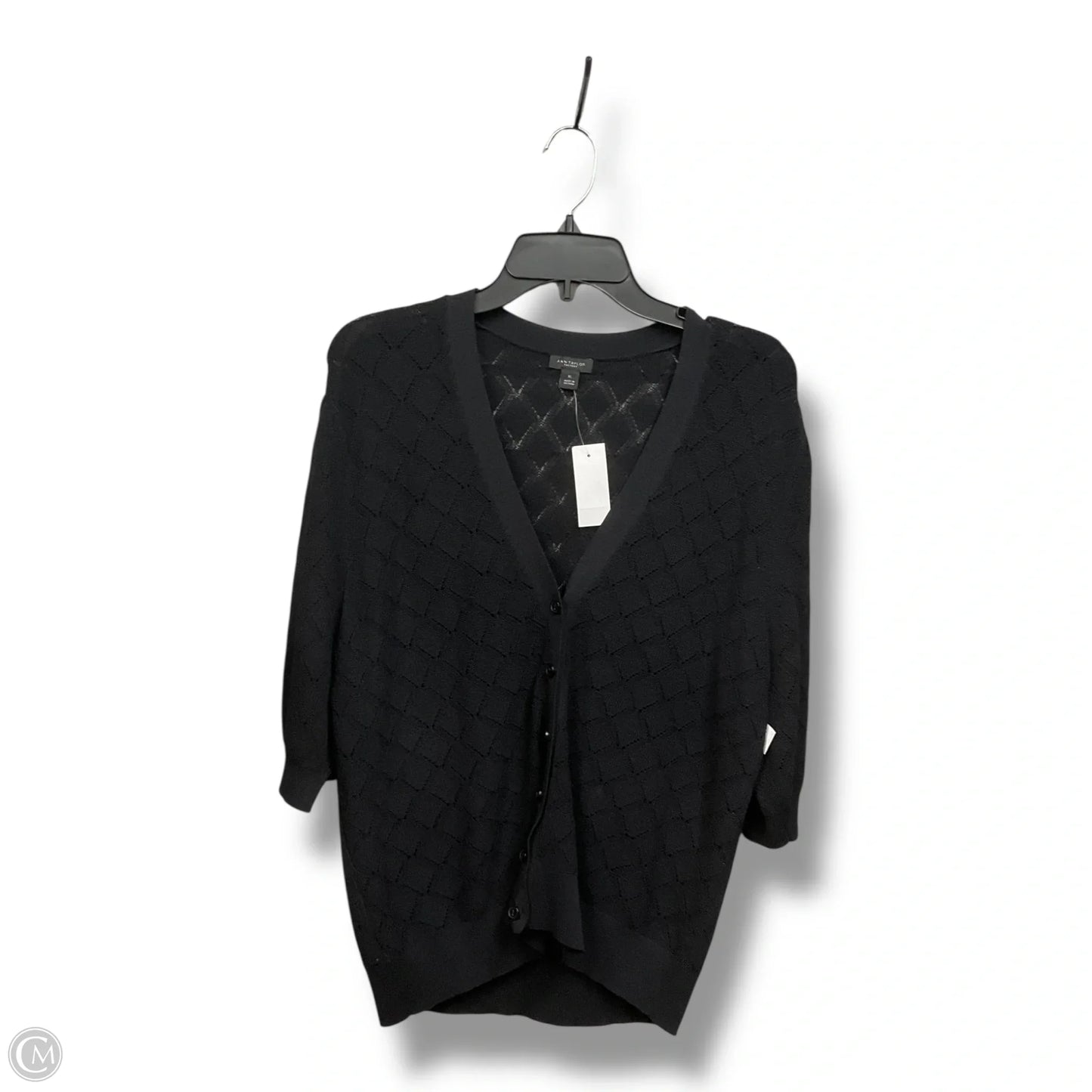 Cardigan By Ann Taylor In Black, Size: Xl
