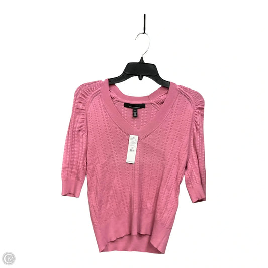 Sweater Short Sleeve By White House Black Market In Pink, Size: S