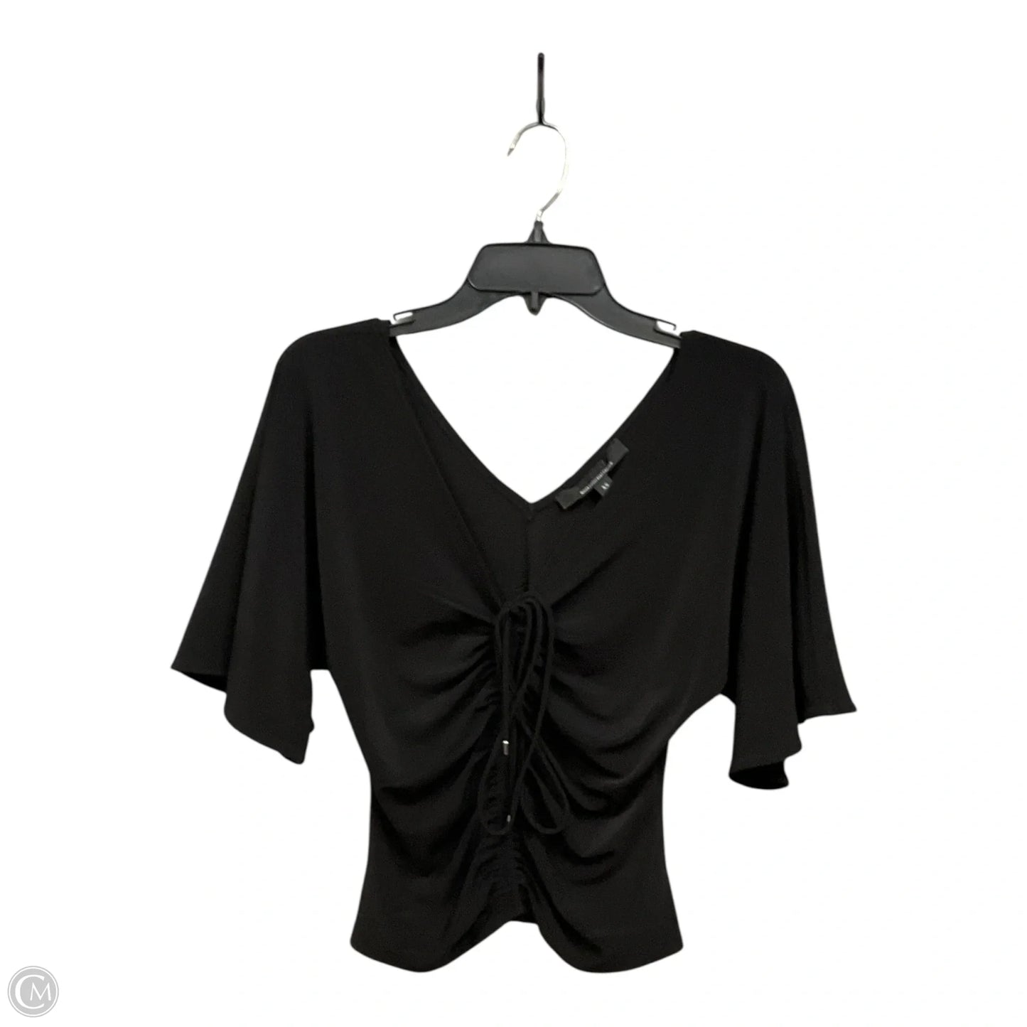 Top Short Sleeve By White House Black Market In Black, Size: Xs