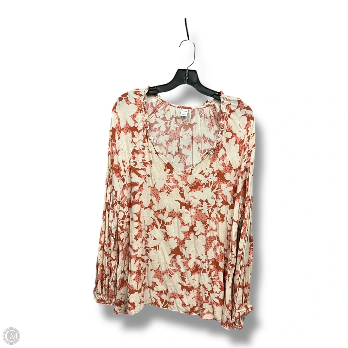 Top Long Sleeve By Old Navy In Floral Print, Size: Xl