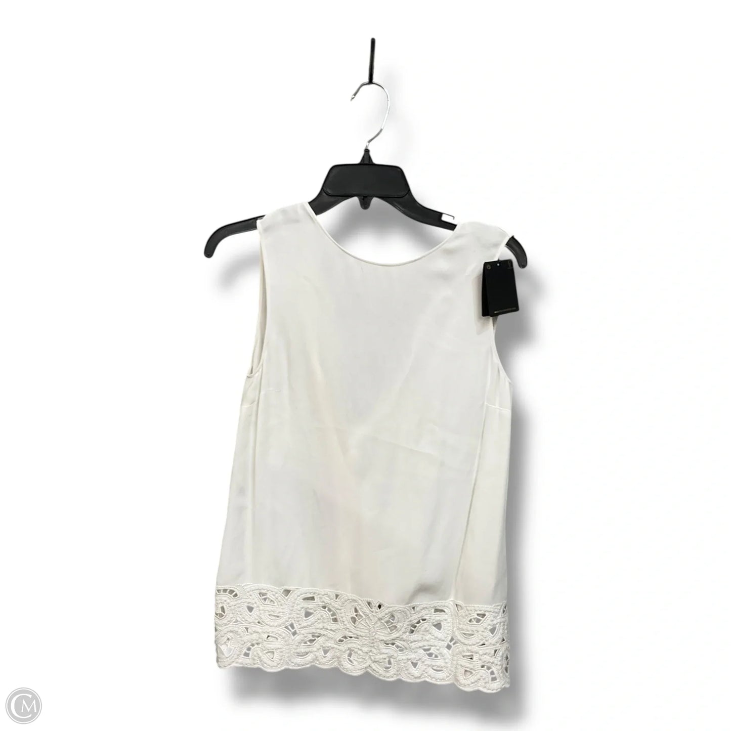 Top Sleeveless By Massimo Dutti In White, Size: S