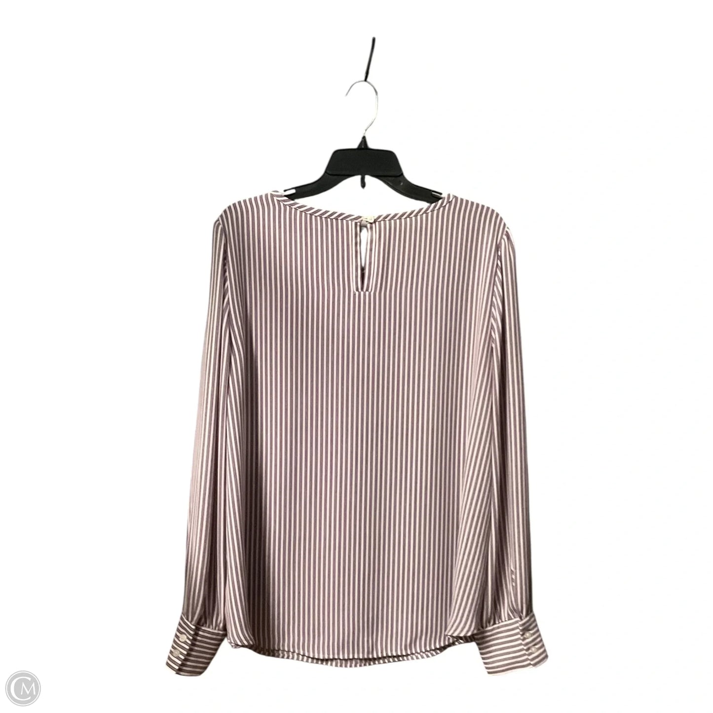 Top Long Sleeve By Loft In Striped Pattern, Size: Xl