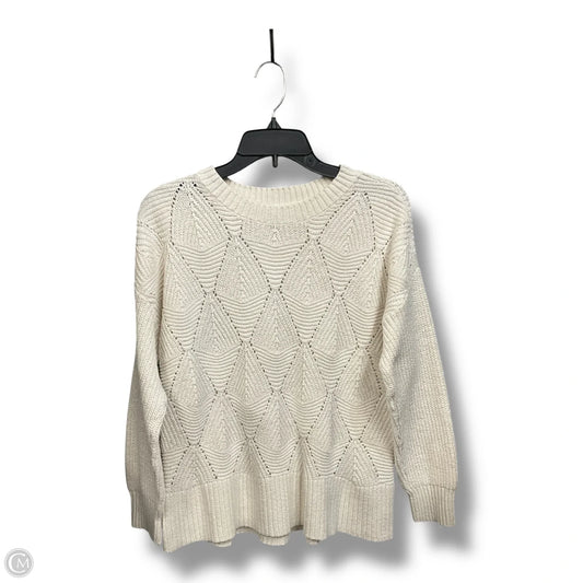 Sweater By Sonoma In Ivory, Size: L