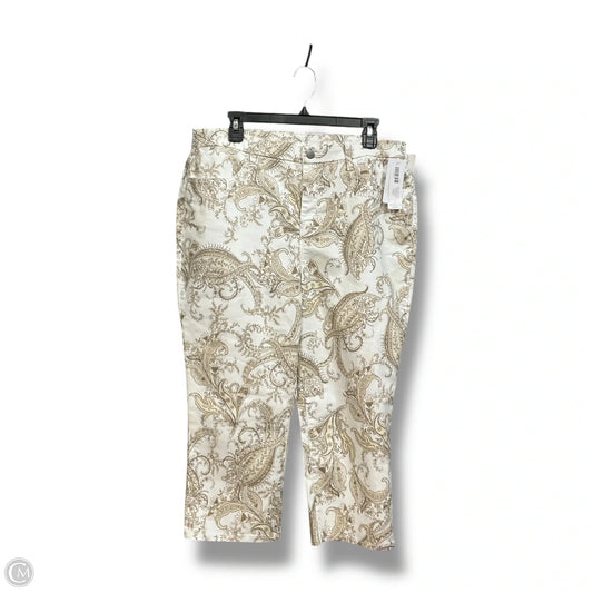 Capris By Chicos In Paisley Print, Size: 12