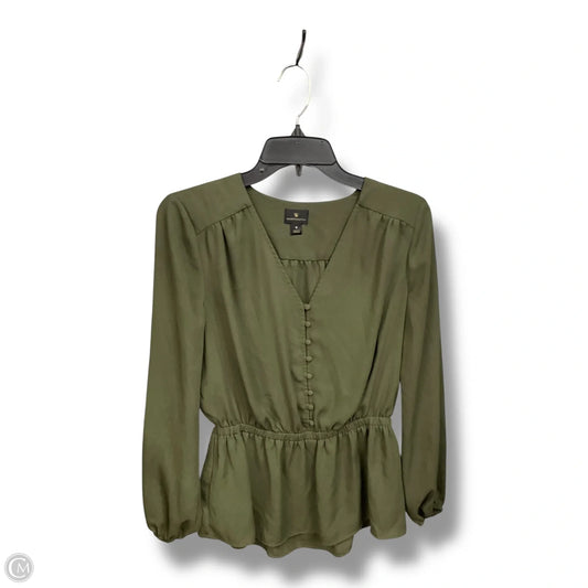 Top Long Sleeve By Worthington In Green, Size: S