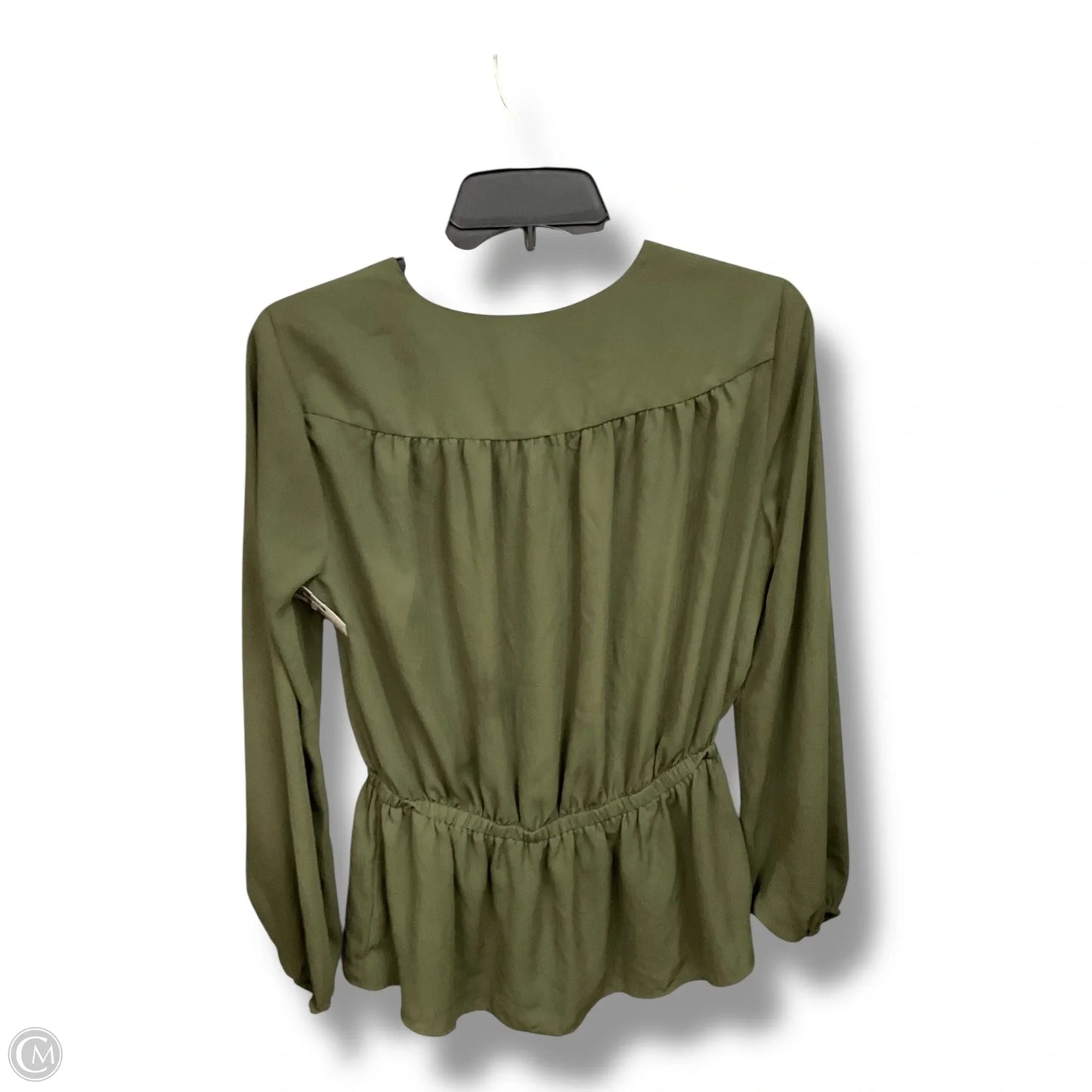 Top Long Sleeve By Worthington In Green, Size: S