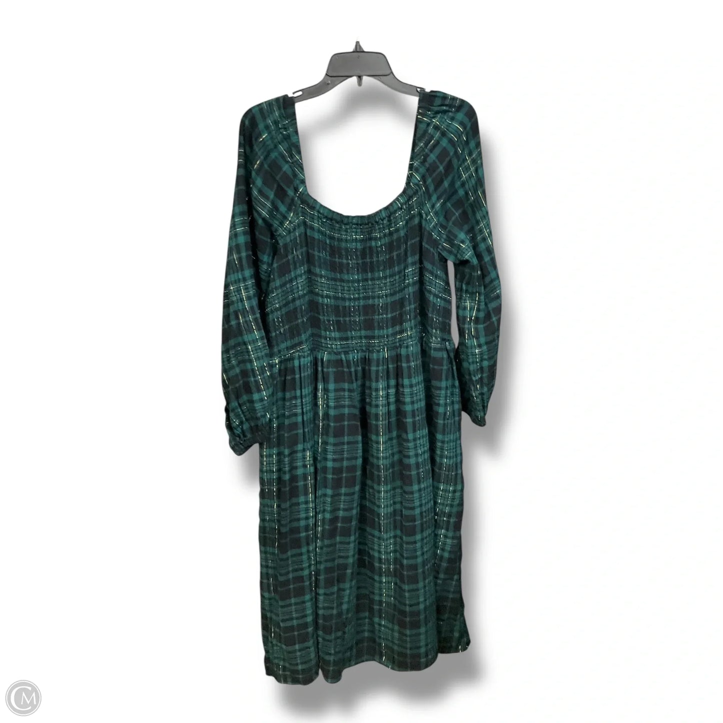 Dress Casual Midi By Lane Bryant In Plaid Pattern, Size: 2x
